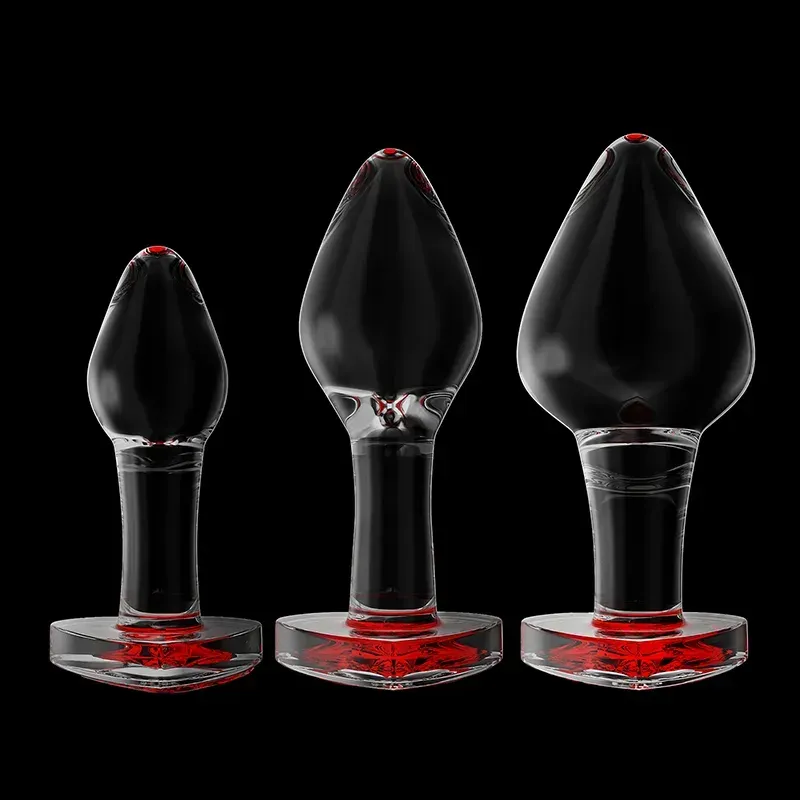 Red Glazen Dildo Buttplug