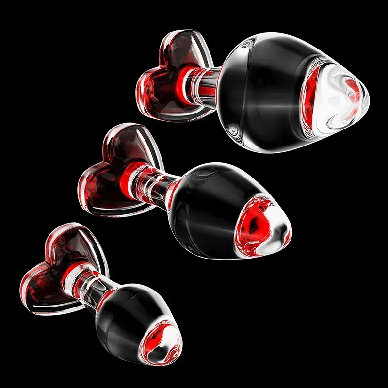 Red Glazen Dildo Buttplug