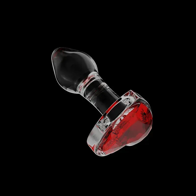 Red Glazen Dildo Buttplug