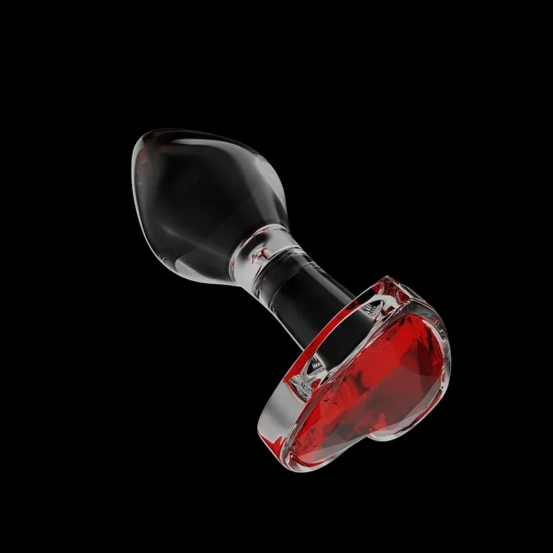 Red Glazen Dildo Buttplug
