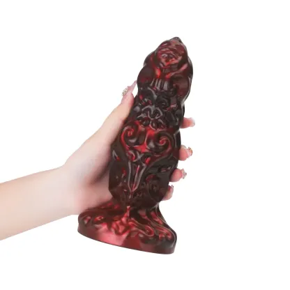Red Monster Anaal Dildo Met Zuignap 22.6cm