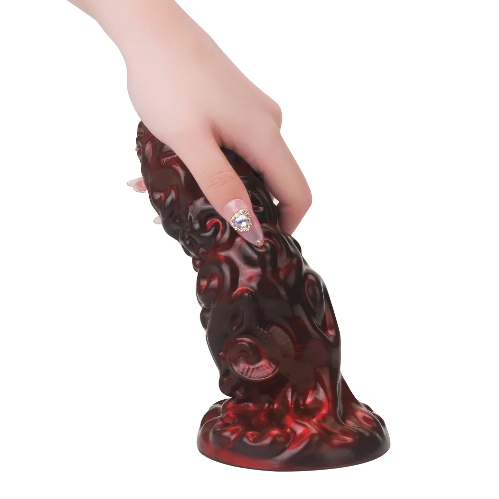 Red Monster Anaal Dildo Met Zuignap 22.6cm