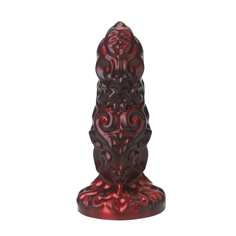 Red Monster Anaal Dildo Met Zuignap 22.6cm
