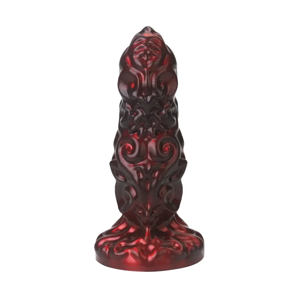 Red Monster Anaal Dildo Met Zuignap 22.6cm