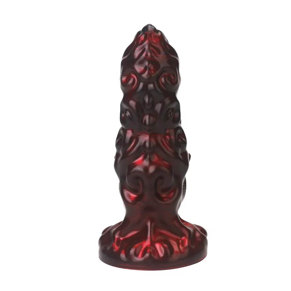 Red Monster Anaal Dildo Met Zuignap 22.6cm