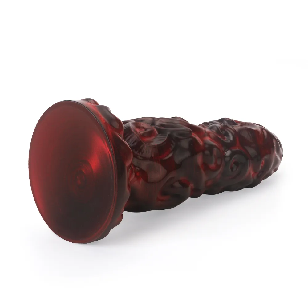 Red Monster Anaal Dildo Met Zuignap 22.6cm
