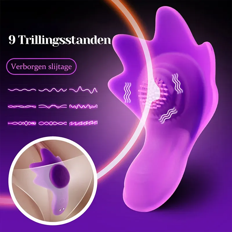 9 Vibratie Onzichtbare Draagbare Remote Vibrator