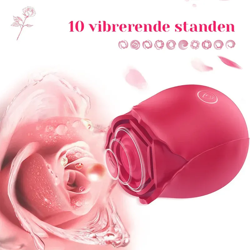Classic Rose Vibrator Met 10 Frequentie Vibratiemodi
