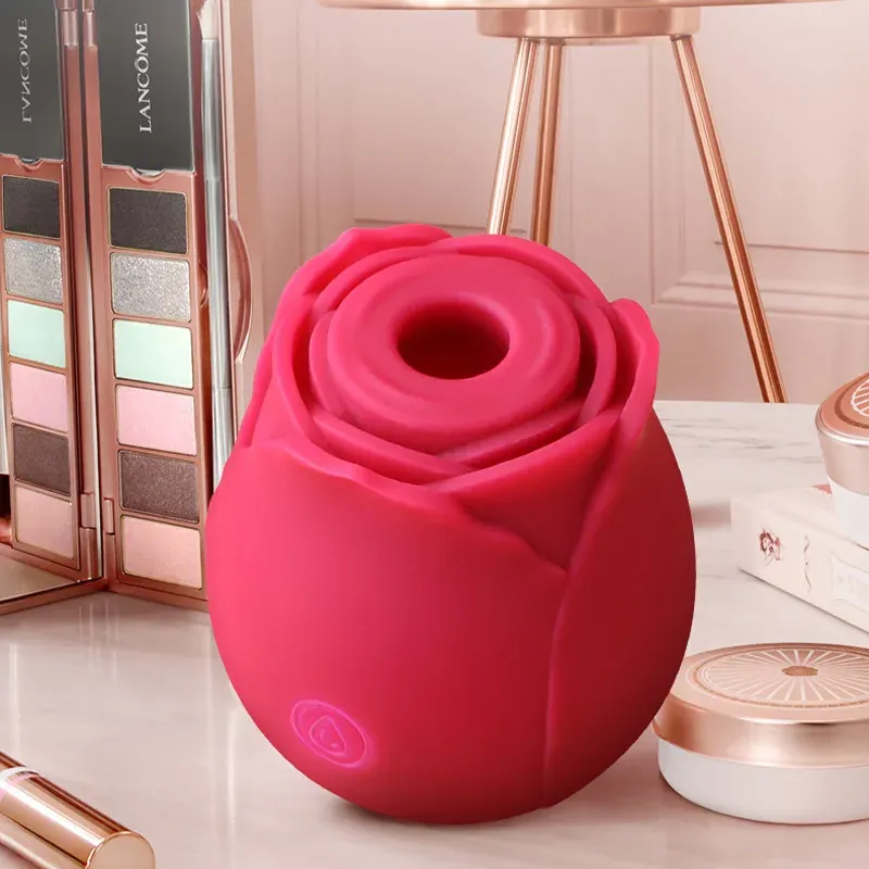 10 Zuig- en Vibrerende Clitorisstimulator Rose Vibrator