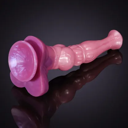 Roze Siliconen Horse Dildo 27.99cm