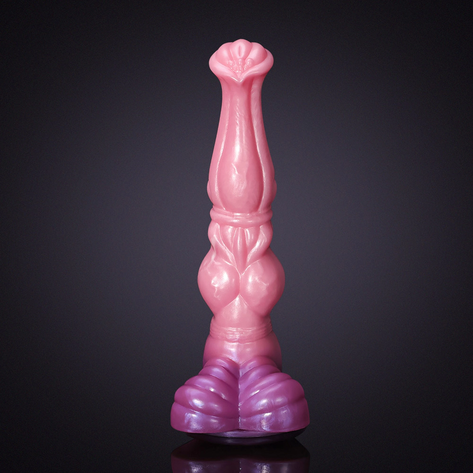 Roze Siliconen Horse Dildo 27.99cm