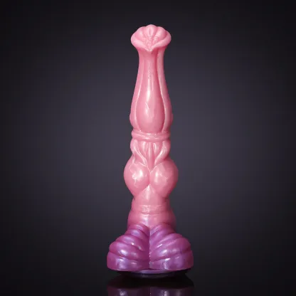 Roze Siliconen Horse Dildo 27.99cm
