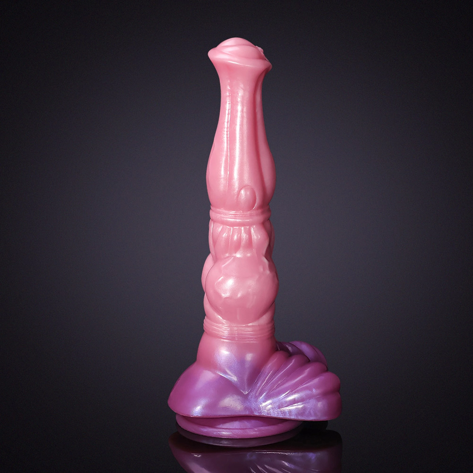Roze Siliconen Horse Dildo 27.99cm