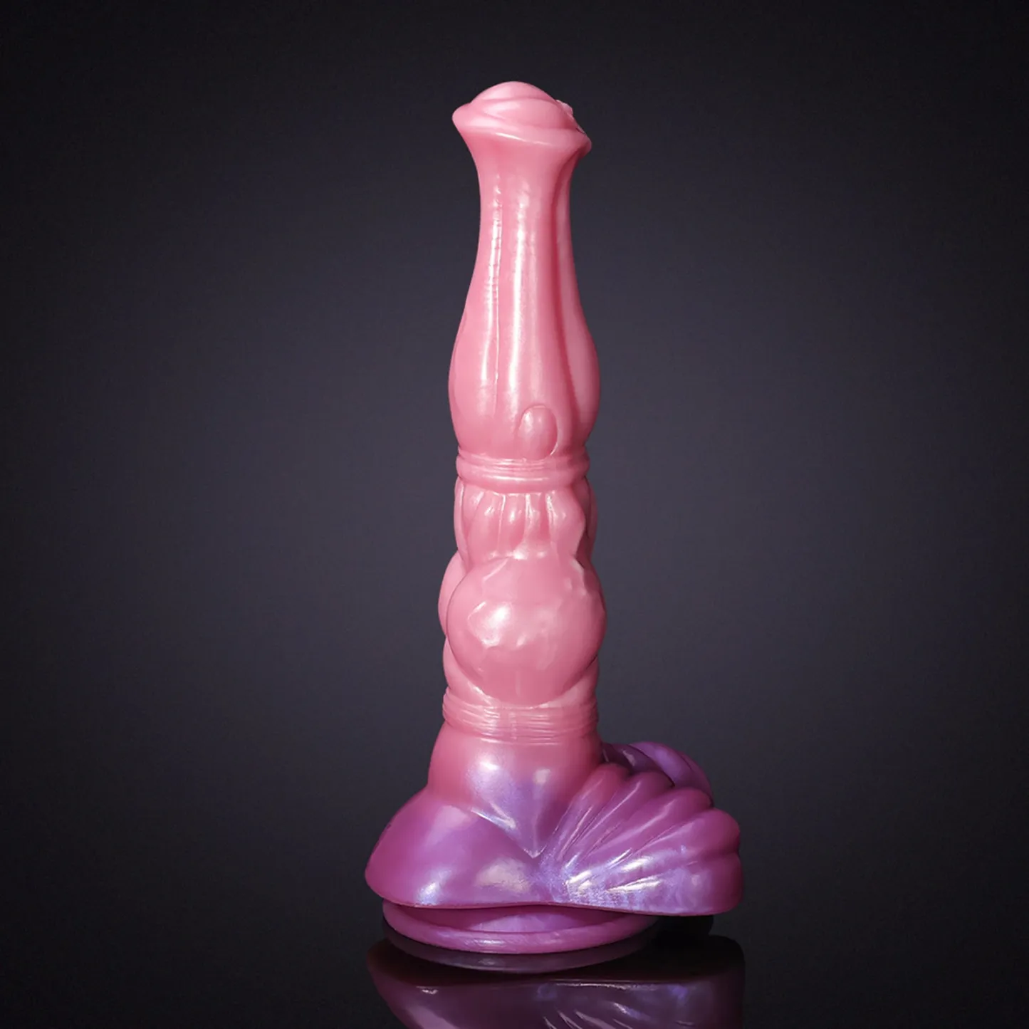 Roze Siliconen Horse Dildo 27.99cm