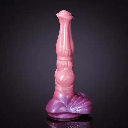 Roze Siliconen Horse Dildo 27.99cm