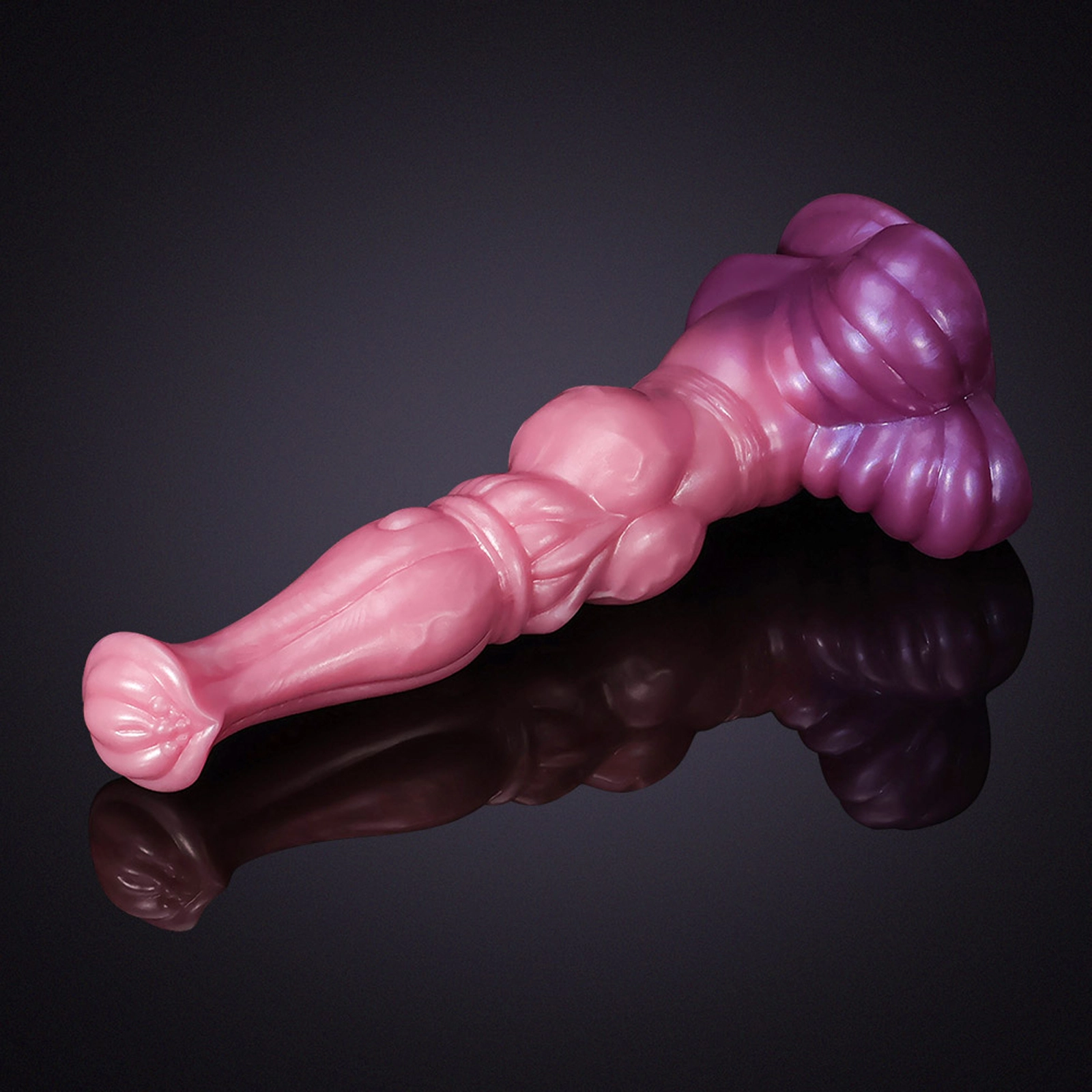 Roze Siliconen Horse Dildo 27.99cm