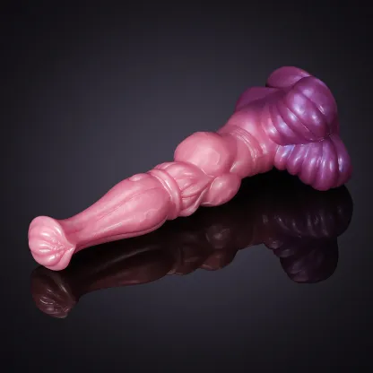Roze Siliconen Horse Dildo 27.99cm