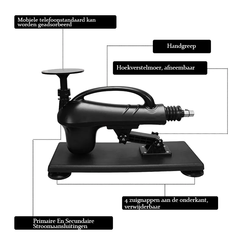 Verstelbare Automatische Thrusting Seksmachine voor Anale Seks