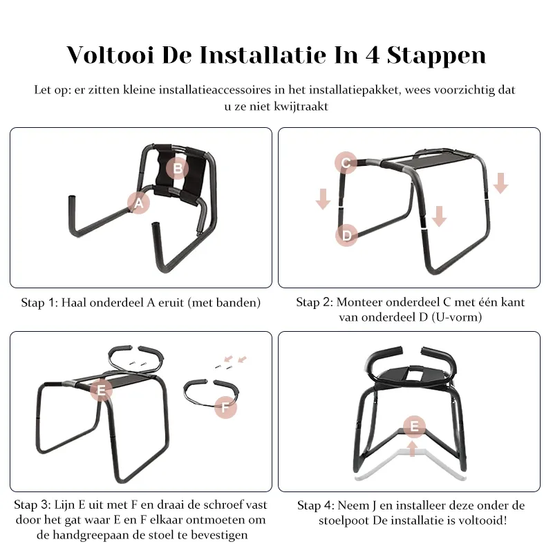 Sekspositie Versterker Stoel met Armleuningen & 7,48" Dildo