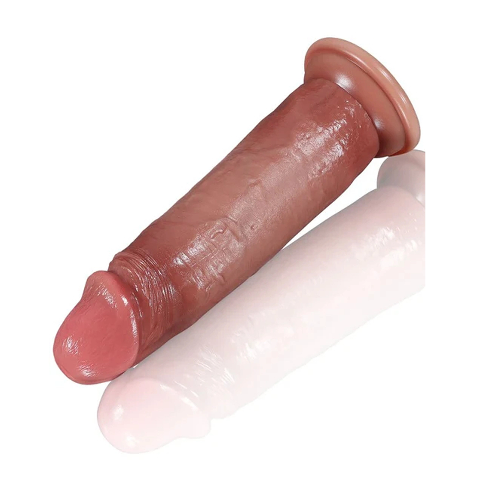 Siliconen Anal Realistisch Moving Dildo met Zuignap 19.98cm