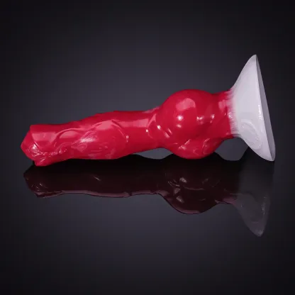 Siliconen Honden Dildo met Zuignap 21 cm