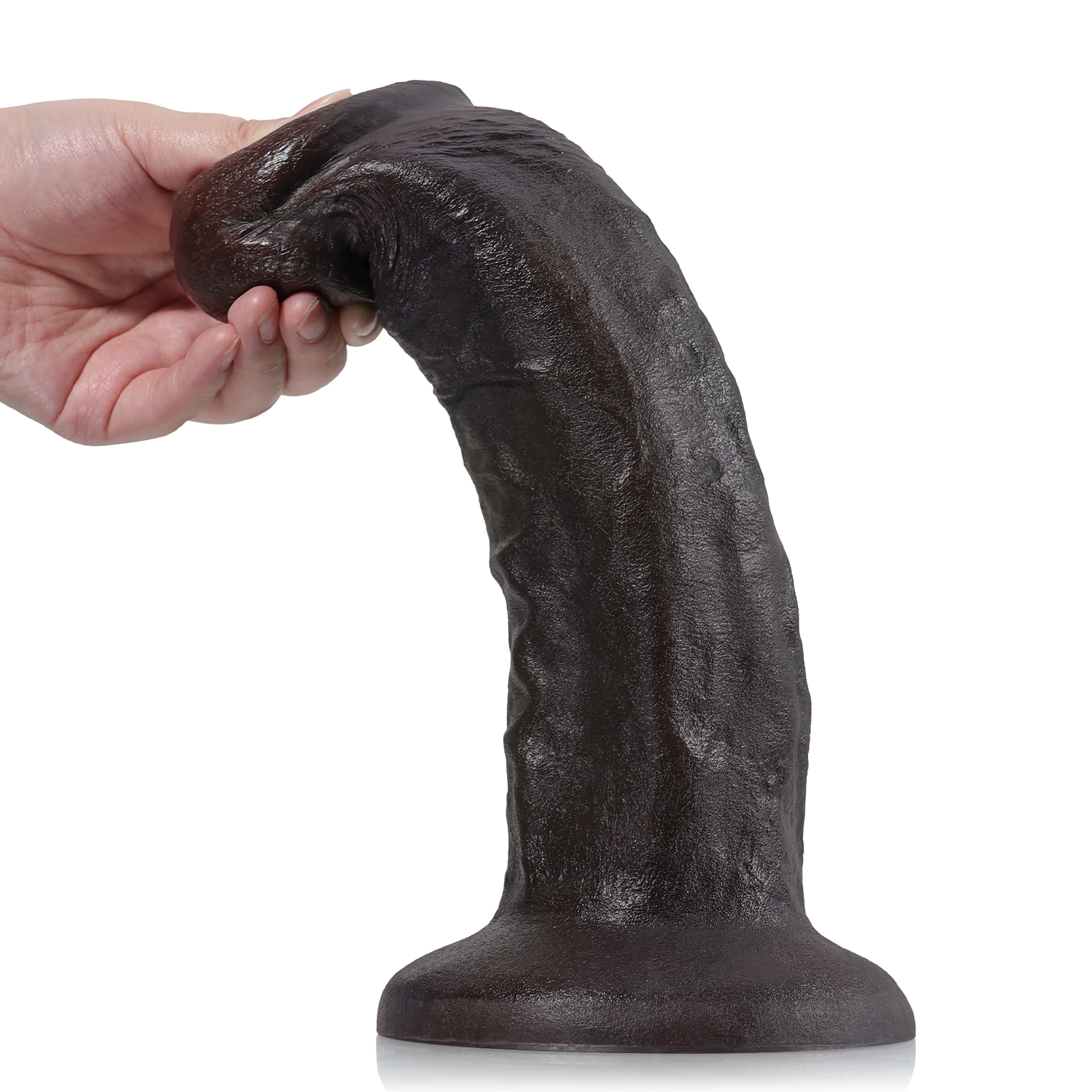 Siliconen Zuignap Big Black Dildo 39.5cm