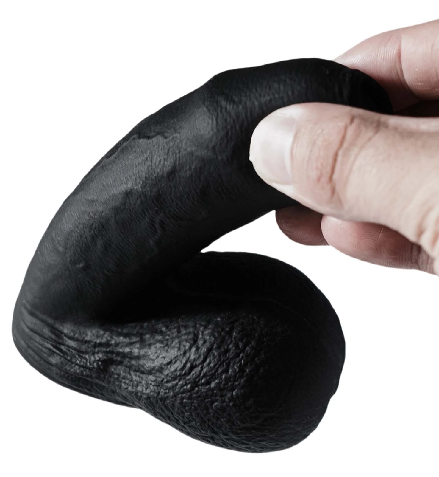 Siliconen Zwarte Zachte Realistische Trans Dildo 13.4cm