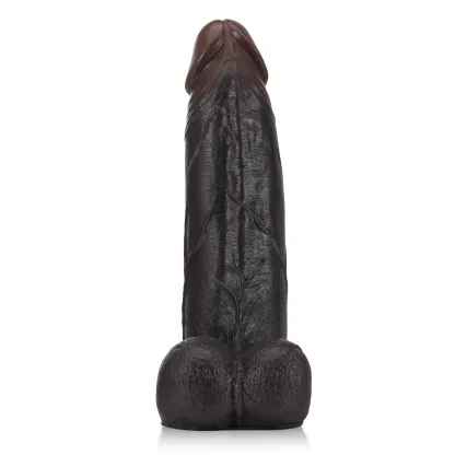 Sliding Skin Vac U Lock Dildo Met Ballen 27.5cm