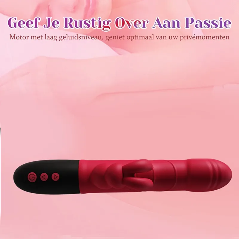 8 Frequentie Trillende & Tikkende Rabbit Stotende Vibrator