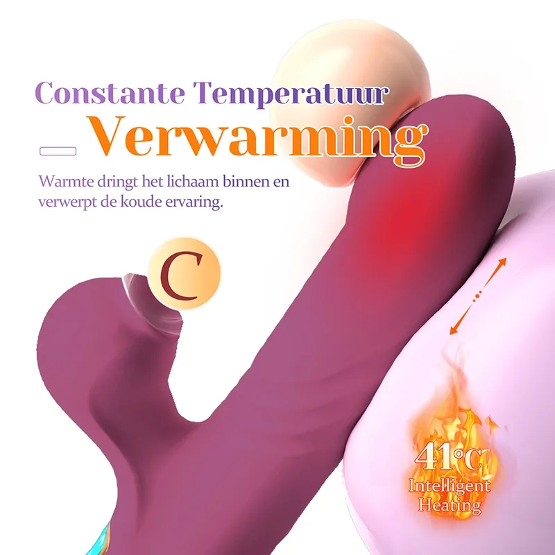 LED Scherm Verwarmend Stuwend Stotende Vibrator