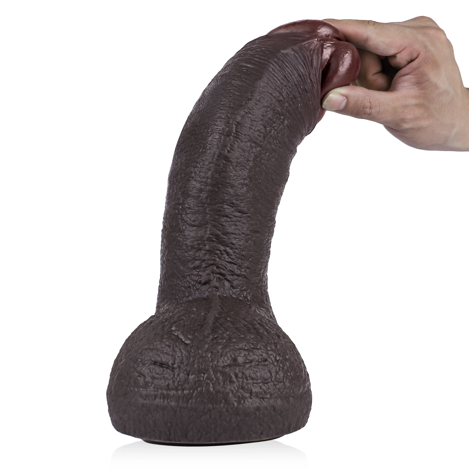 Thick Realistische Siliconen Zwarte Dildo Met Zuignap 27.4cm