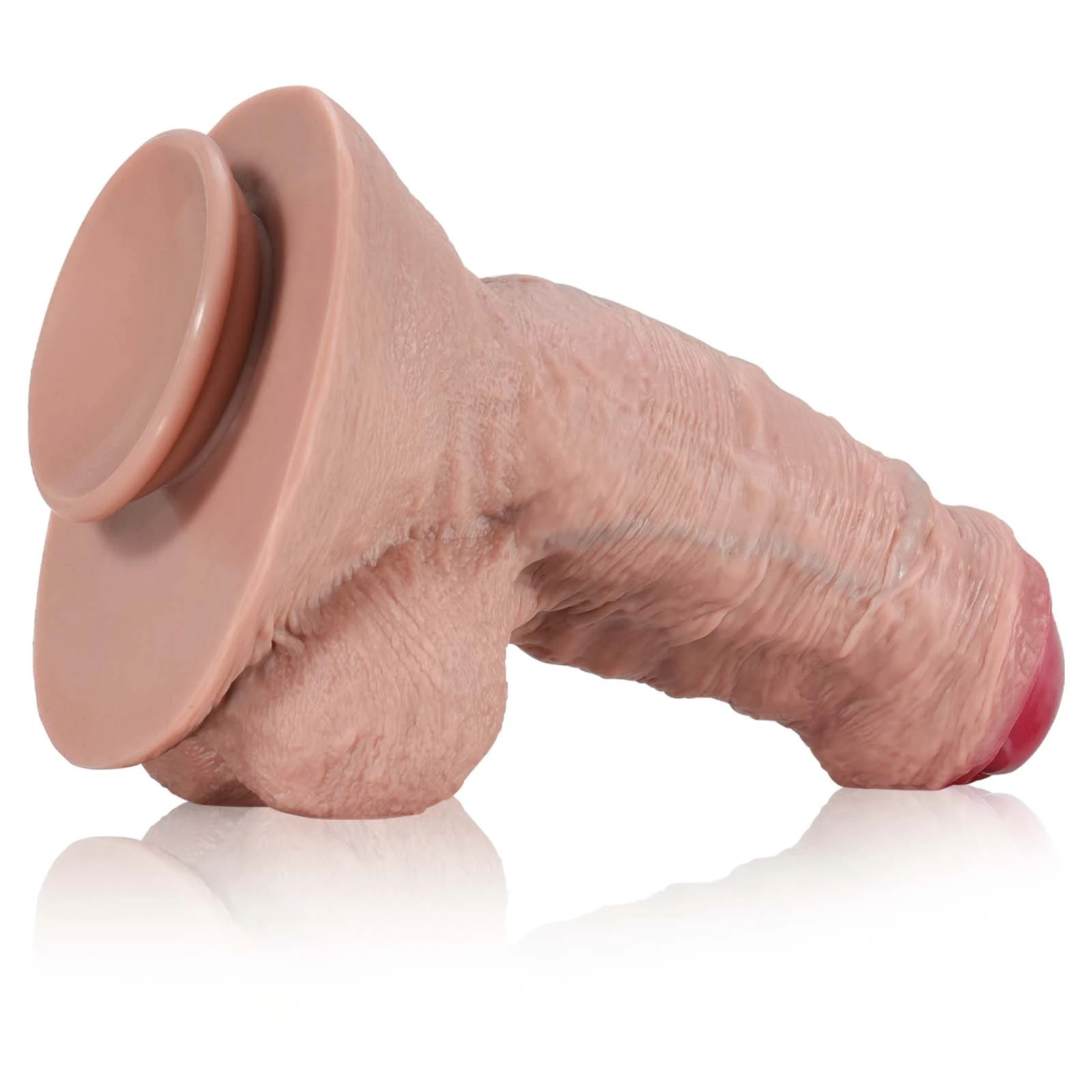 Thick Super Grote Levens Echte Dildo Met Ballen 27.5cm