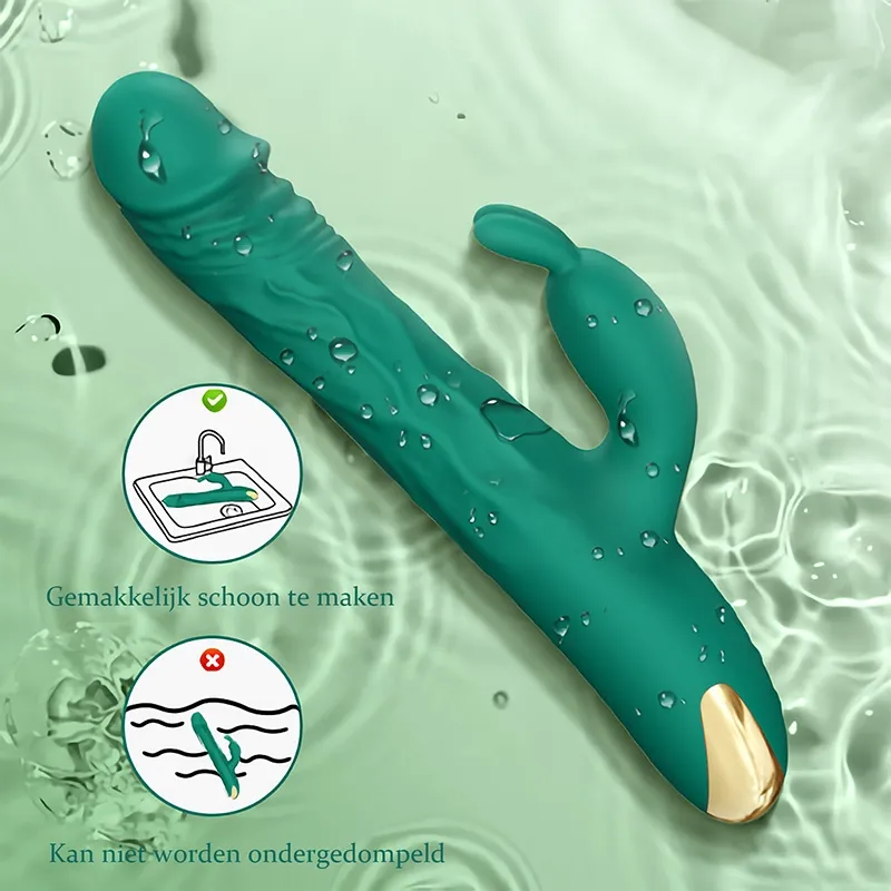 3 In 1 Krachtige Vibrerende Thrusting Vibrator