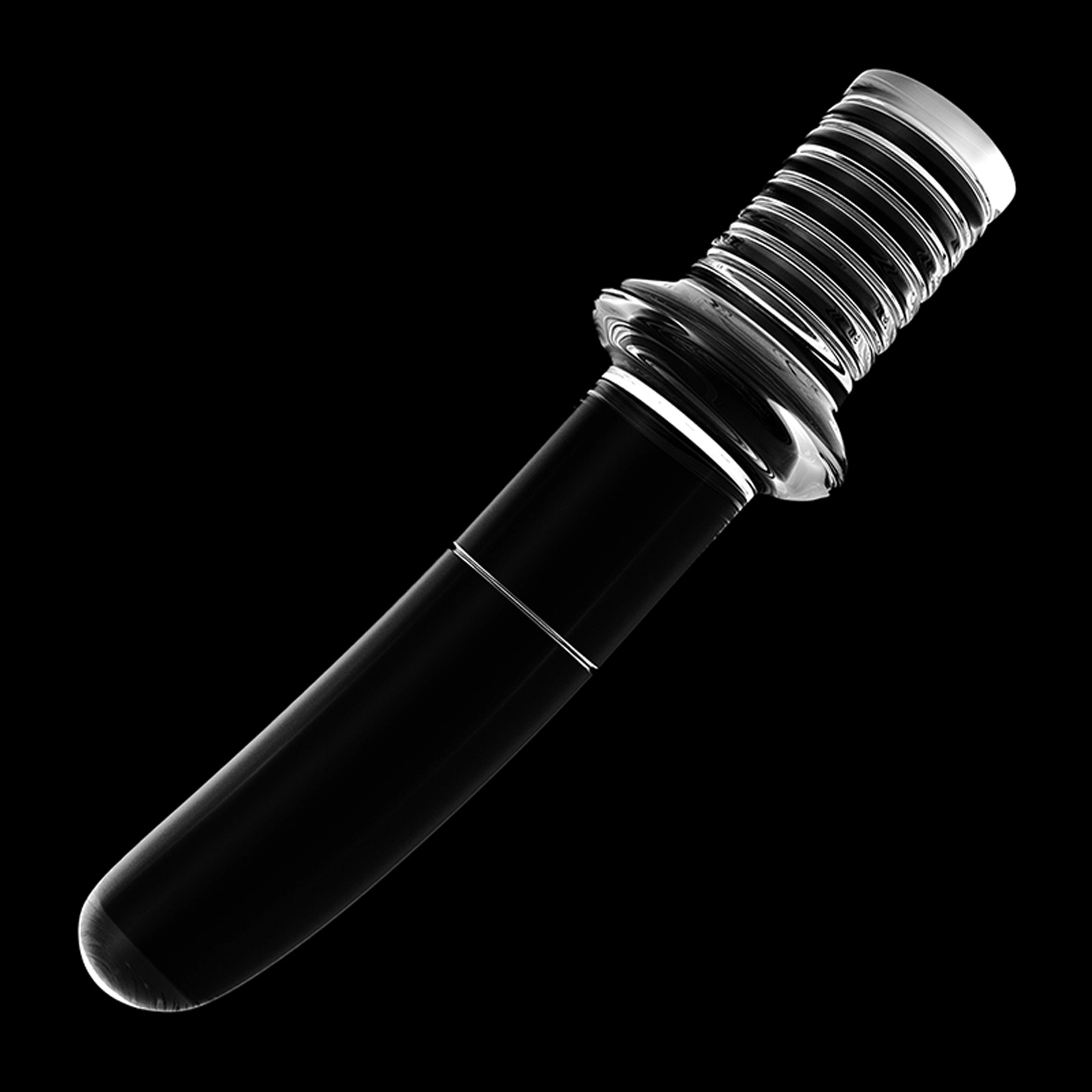 Transparent Glazen Anal Dildo 18cm