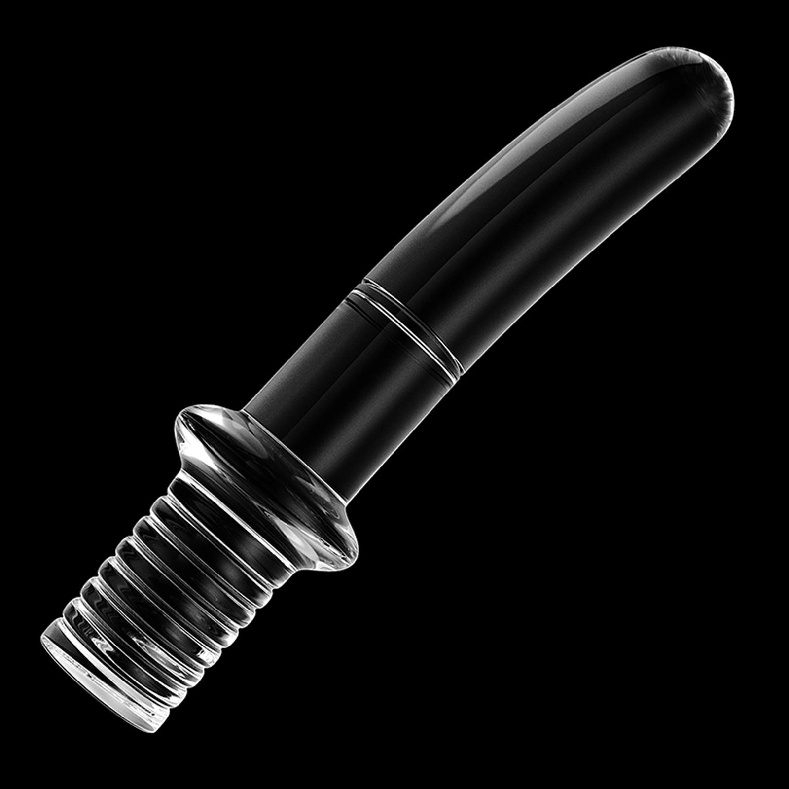 Transparent Glazen Anal Dildo 18cm