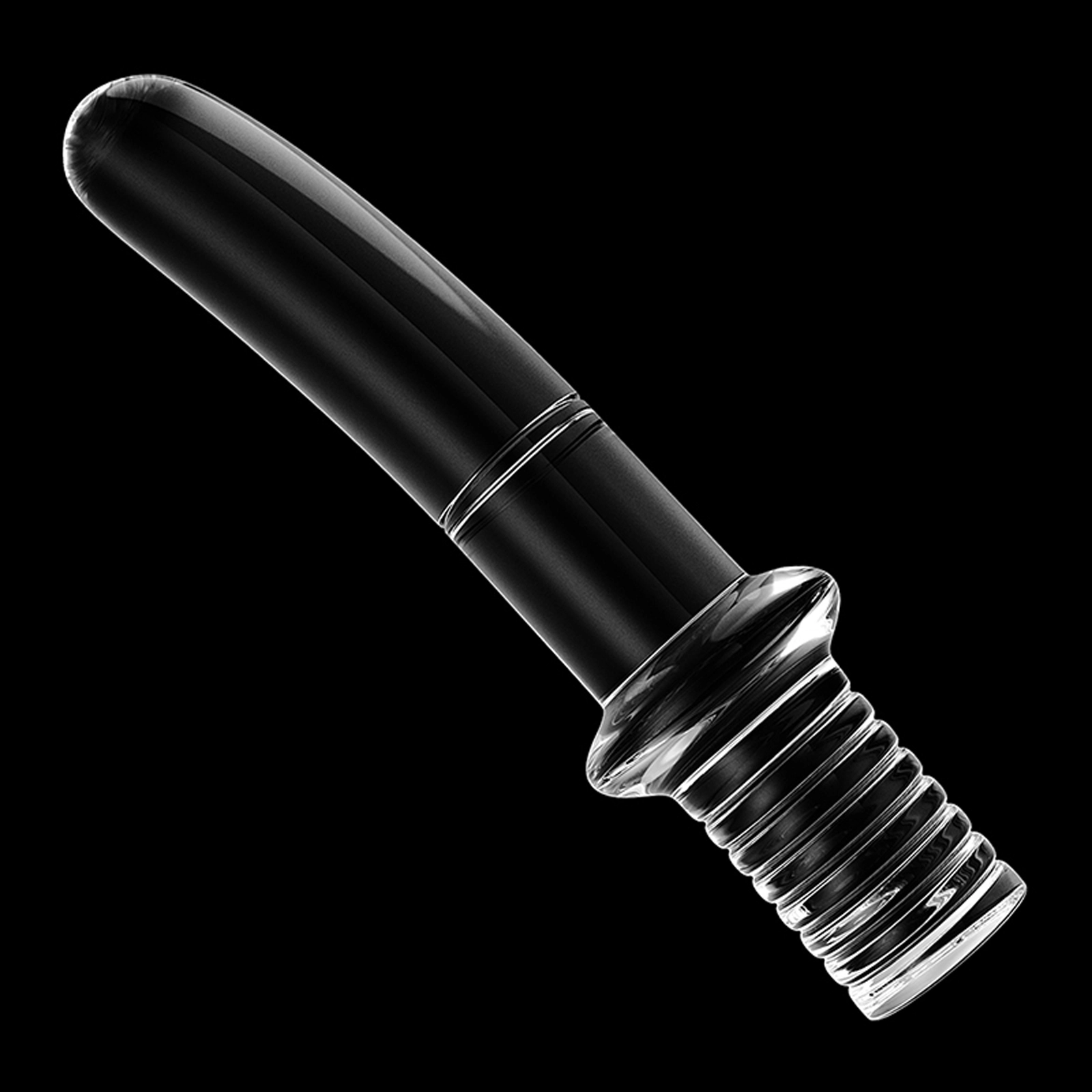 Transparent Glazen Anal Dildo 18cm