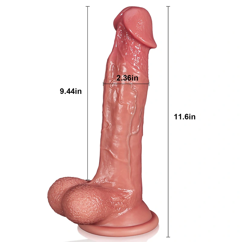 Ultragrote Siliconen Dildo met Zuignap 29.4cm