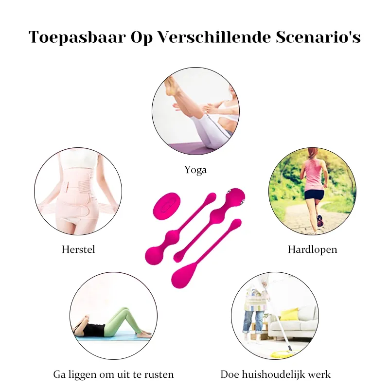 Elektrische Schok Vrouwelijk Vagina Balletjes Set