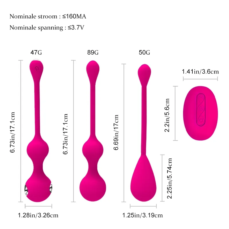 Elektrische Schok Vrouwelijk Vagina Balletjes Set