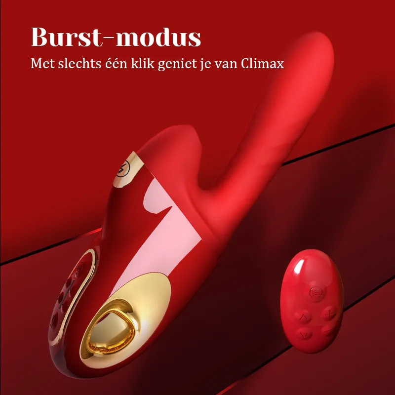 Nieuwste 8-in-1 Stoot-, Zuig-, Vibratie- en Verwarmde Seksmachine