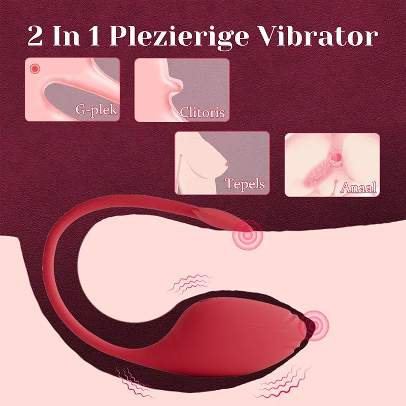 9 Vibratiestanden Waterdichte Vibrator Met APP