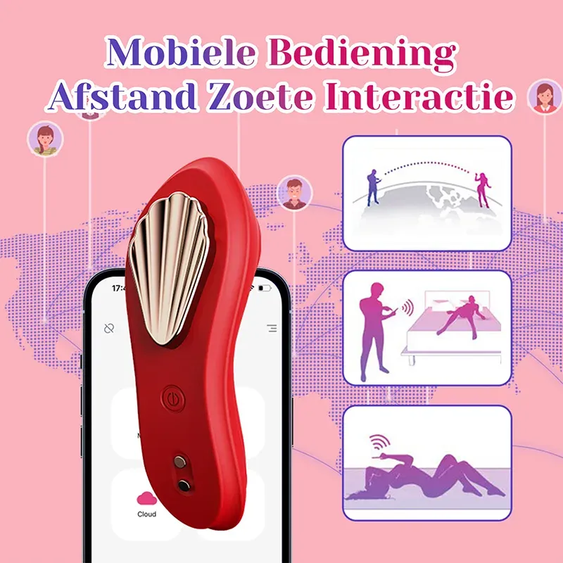 10 Vibratiestanden Draagbare Vibrator Met APP