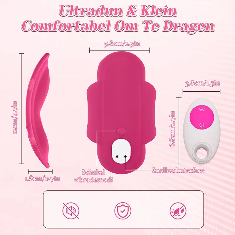 11 Vibratie Onzichtbare Draagbare Siliconen Vibrator Met APP