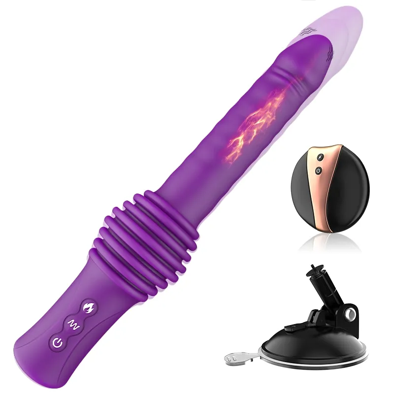 6-in-1 Draagbare Telescopische Vibrerende Verwarmde Seksmachine