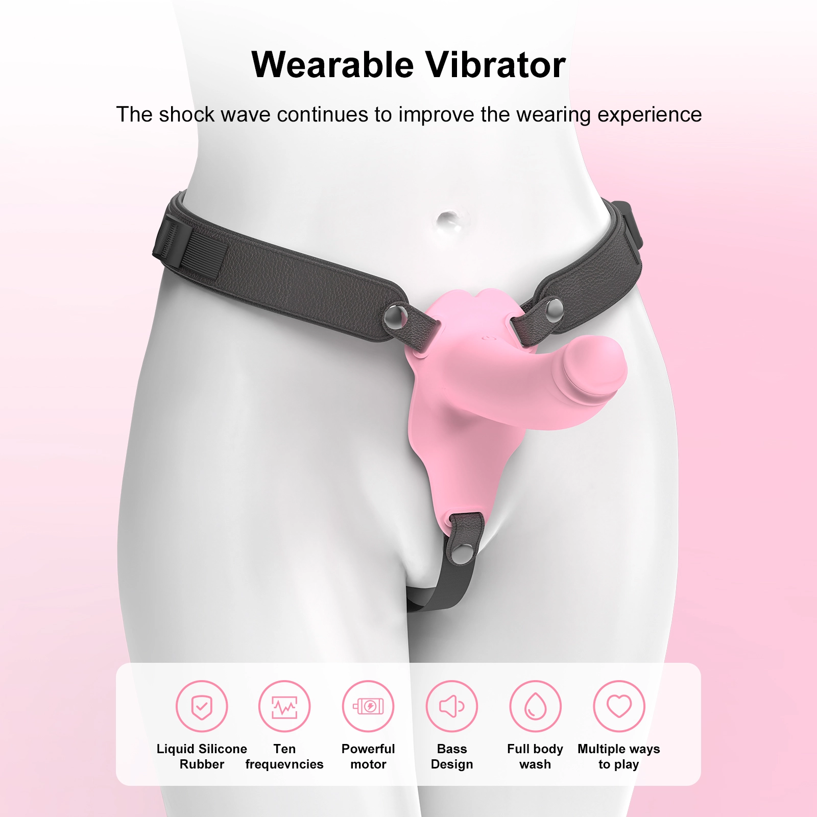 Voorbind Anale Dildo Vibrator 24.7 cm