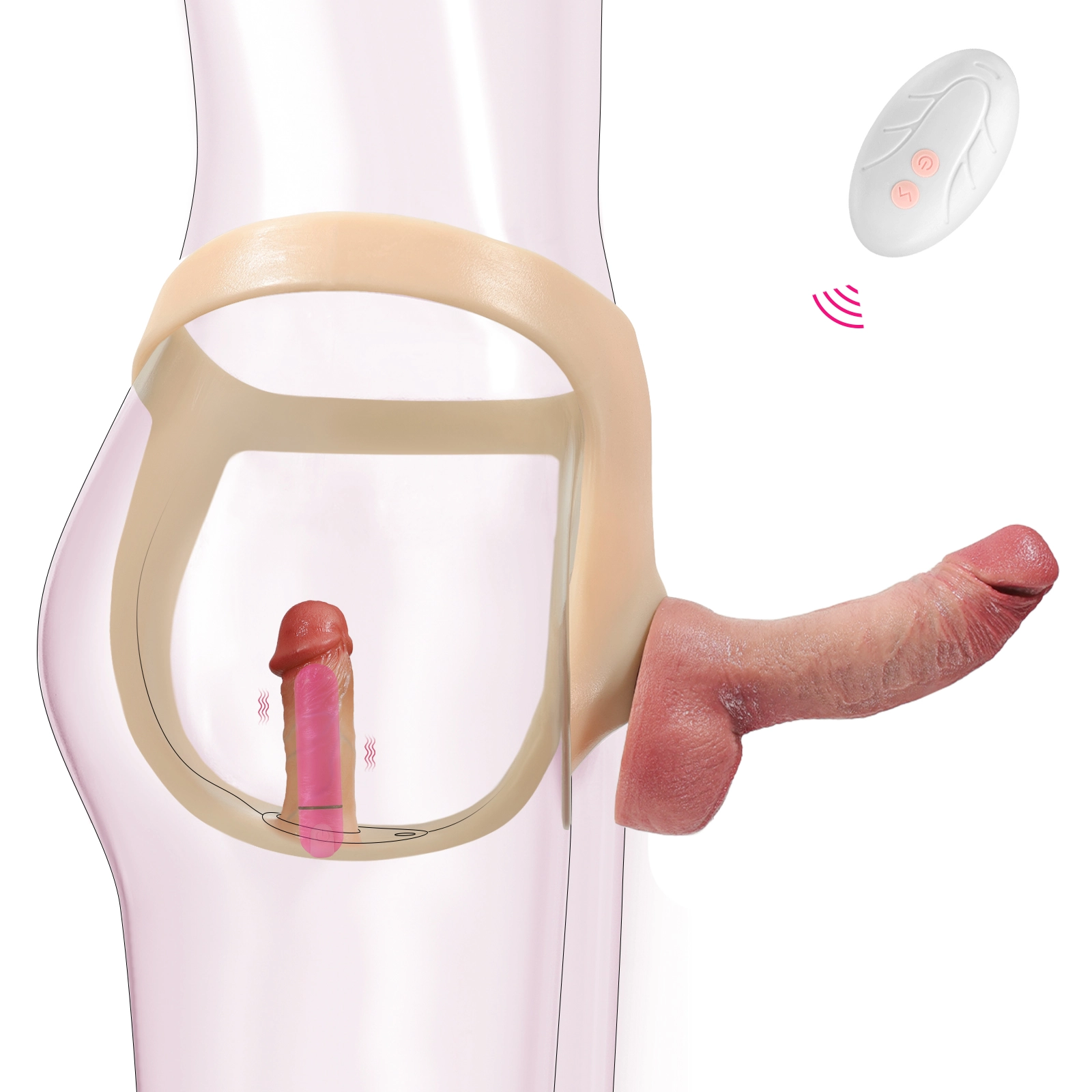 Voorbind Trillende Anaal Dildo Siliconen Met Zuignap
