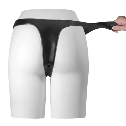 Voorbind Zwarte Siliconen Anale Trillende Dildo