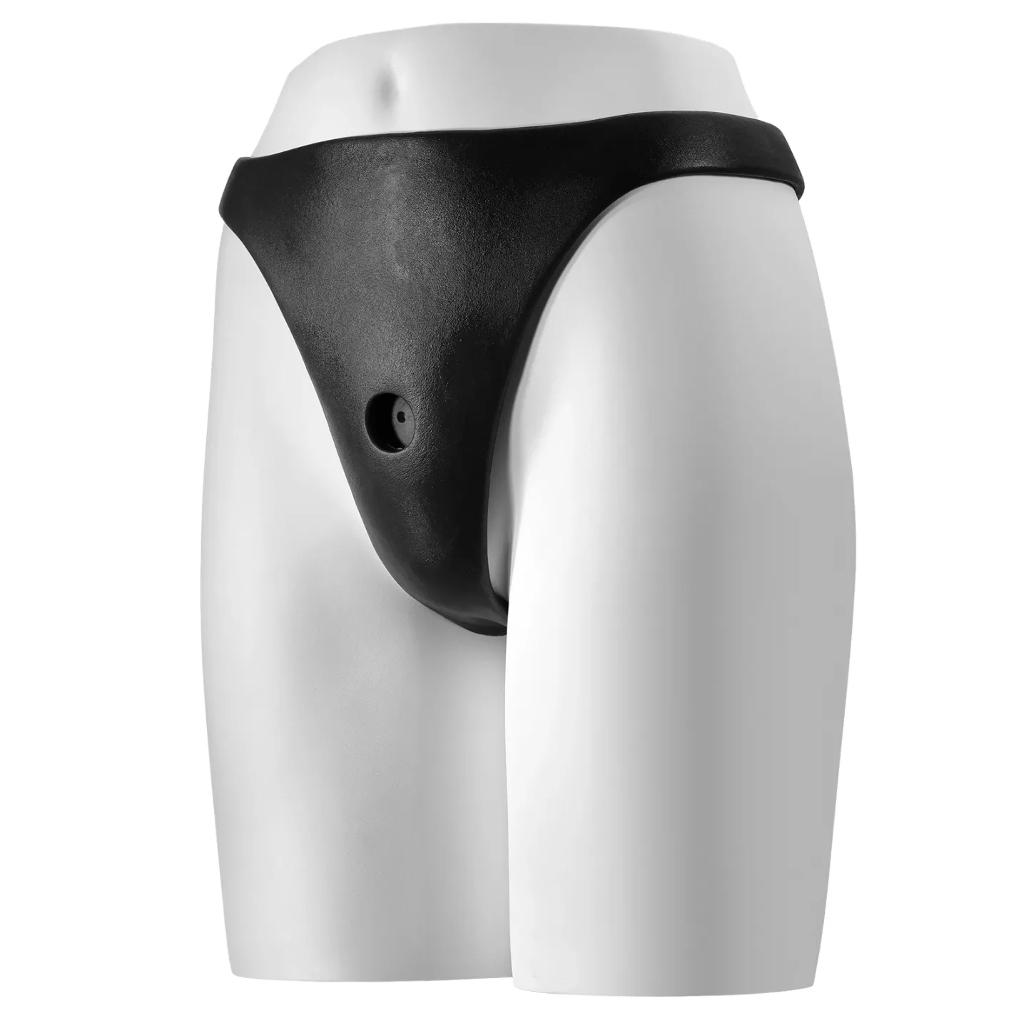 Voorbind Zwarte Siliconen Anale Trillende Dildo