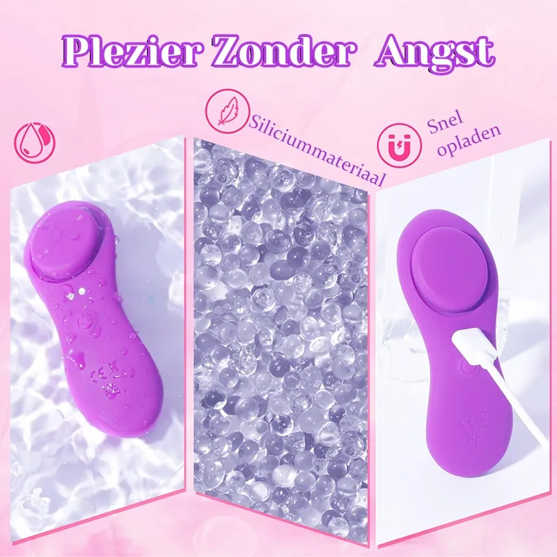 7 Vibrerende APP Remote Wearable Vibrator Met Magnetische Clip