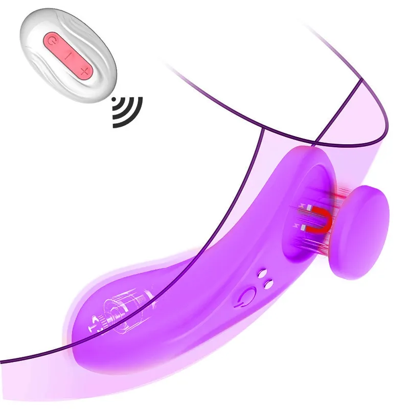 7 Vibrerende APP Remote Wearable Vibrator Met Magnetische Clip